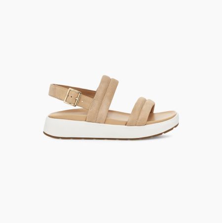 UGG Lynnden Beige Sandals for Women (JWKV82936)